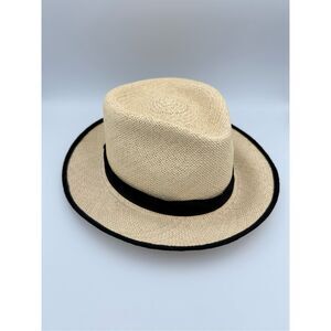 NWT Stetson Travel Kool Panama Straw Hat Handmade Size L